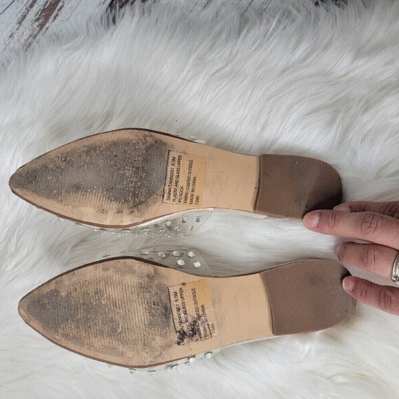 Steve Madden Tanna Womens  Crystal Clear  Sandals Size 6.5 Princess - Picture 7 of 9